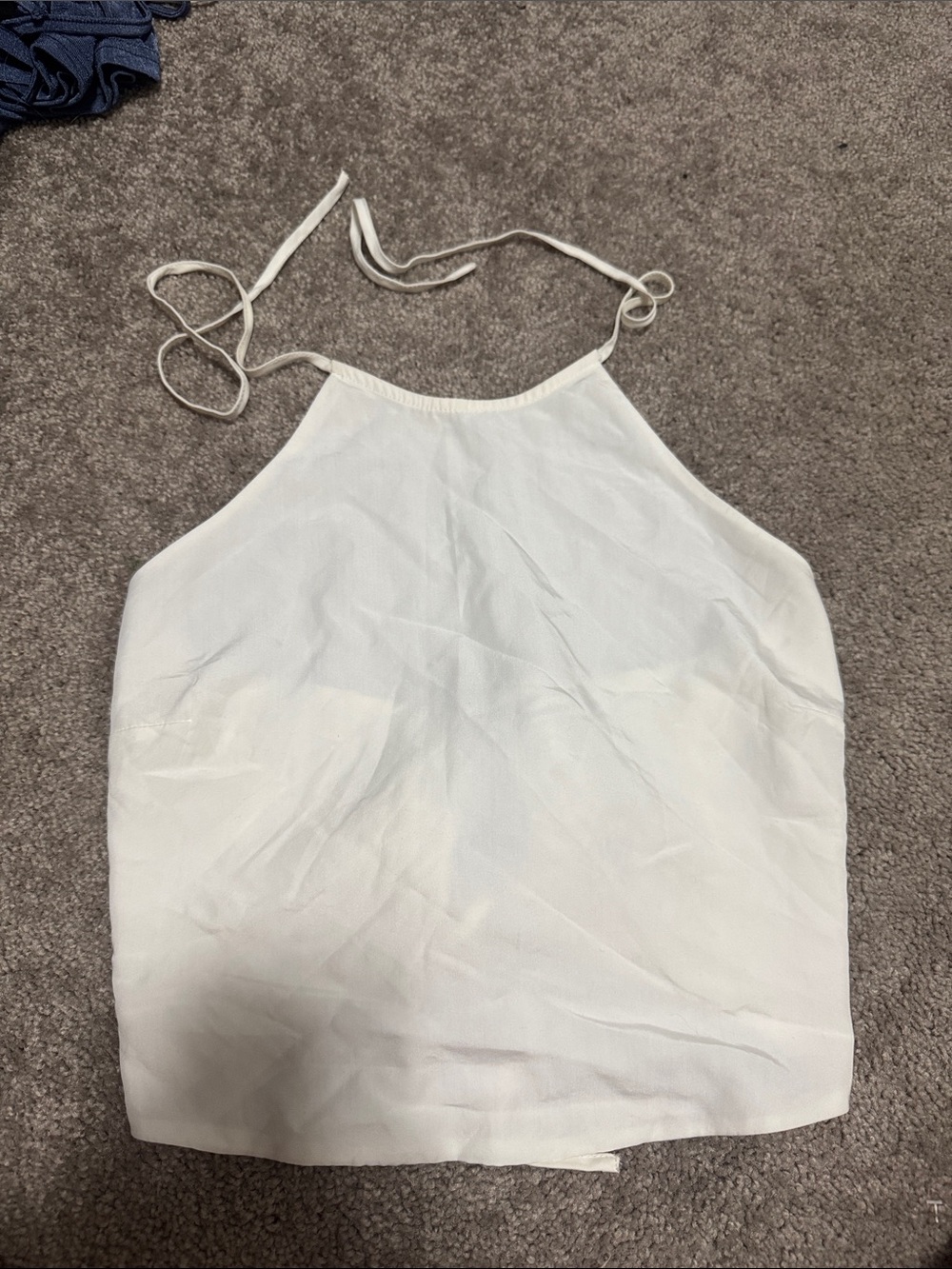 Abercrombie Halter open back Crop Top